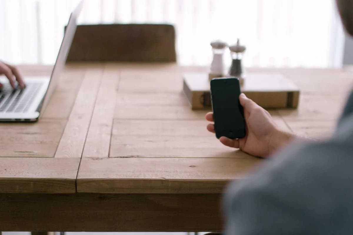 Watching a streaming app on phone and laptop